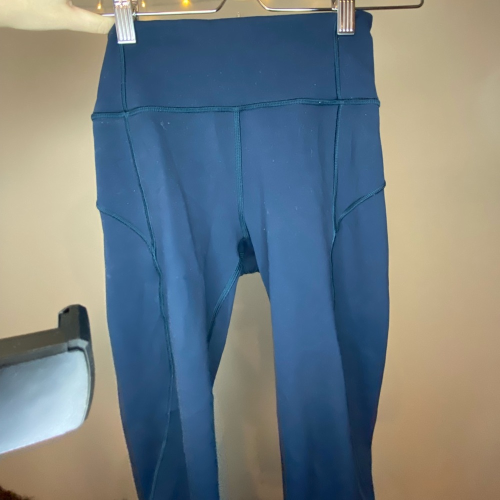 Lululemon dark turquoise leggings